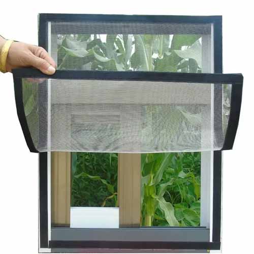 aluminium alloy frame Retractable roller shade window custom mosquito screen for windows screen mesh